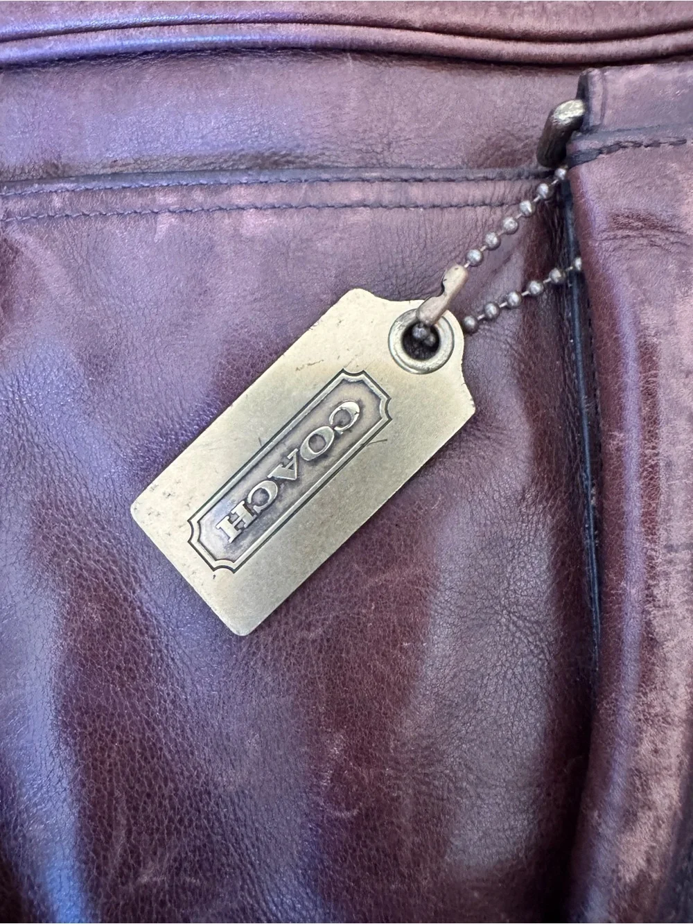 Vintage Coach Brown Leather Briefcase Tote. Extremely clean interior. Classic